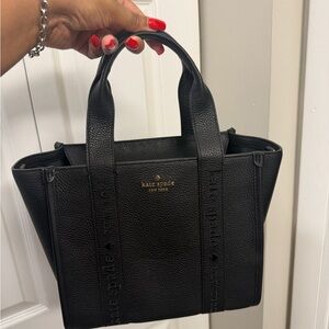 Kate Spade Black Textured Tote